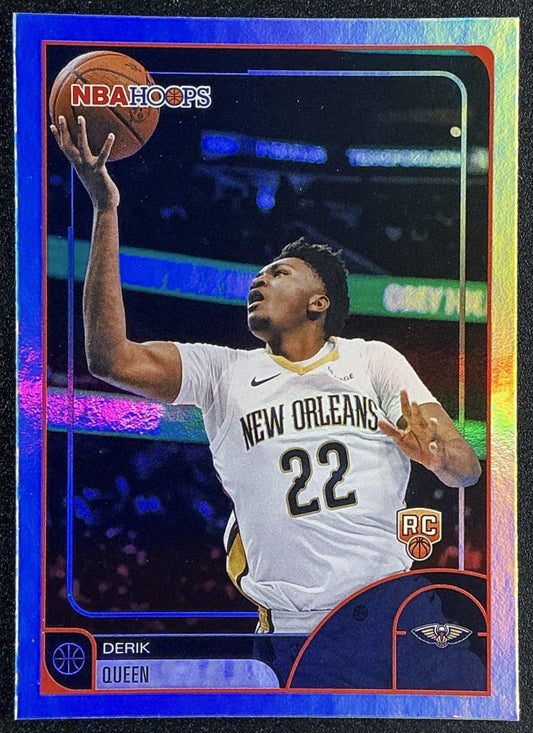 DERIK QUEEN 2025-26 TOPPS HOOPS #62 RAINBOW FOIL RC PELICANS