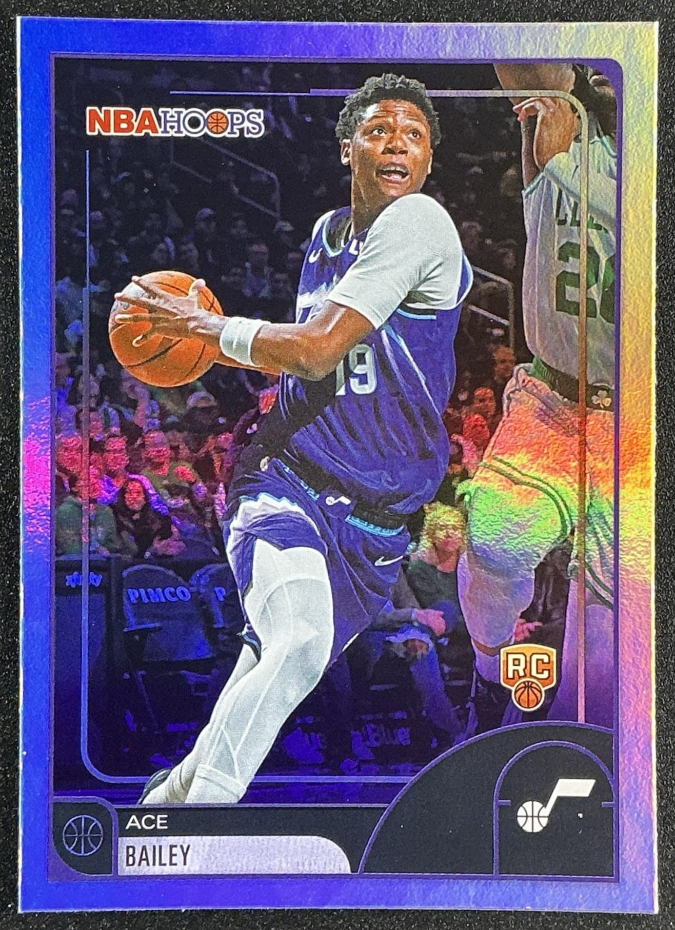 ACE BAILEY 2025-26 TOPPS HOOPS #38 RAINBOW FOIL RC JAZZ