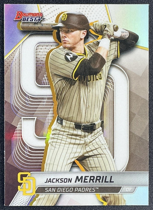 JACKSON MERRILL 2025 BOWMAN'S BEST #17 REFRACTOR PADRES