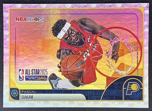 PASCAL SIAKAM 2025-26 TOPPS HOOPS #288 RAINBOW FOIL ALL-STAR PACERS