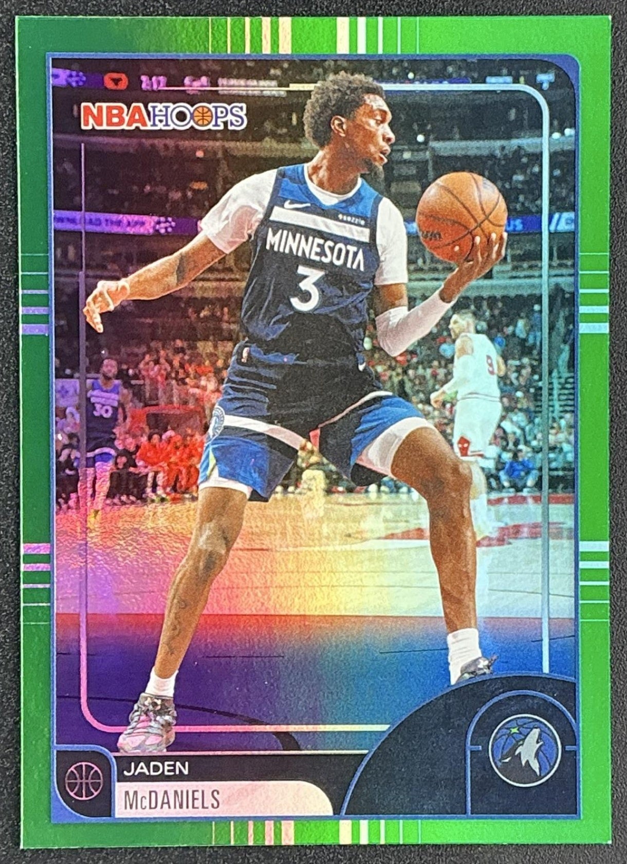 JADEN MCDANIELS 2025-26 TOPPS HOOPS #94 GREEN TIMBERWOLVES