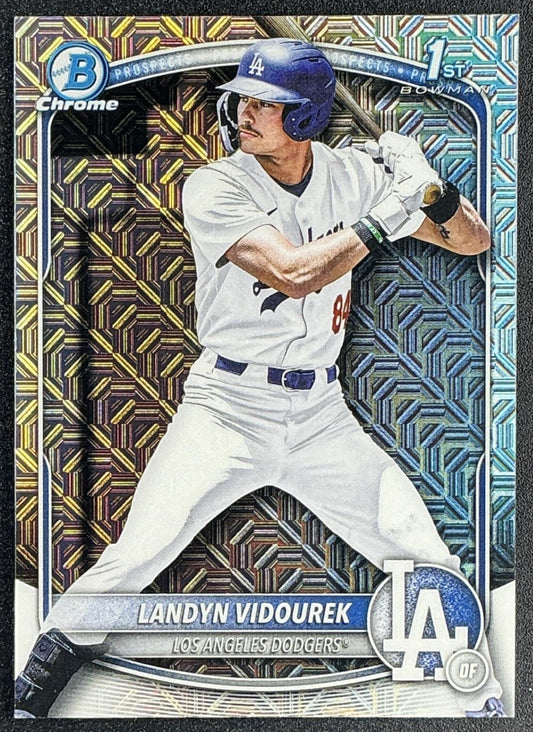 2025 Bowman Draft Landyn Vidourek #BDC-158 Chrome Mojo Refractor 1st Prospect
