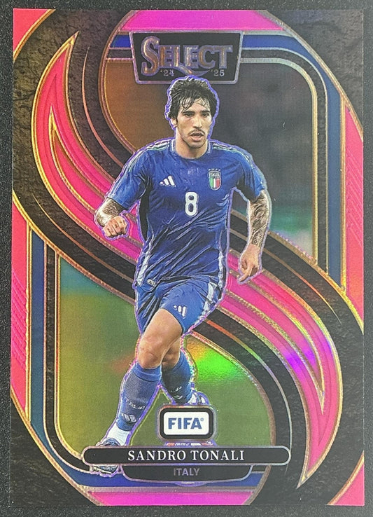 SANDRO TONALI 2024-25 PANINI SELECT FIFA #182 MEZZANINE PINK 10/59 ITALY