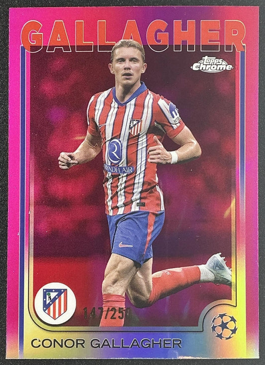 2024 Topps Chrome UEFA Club Competitions Conor Gallagher #35 Pink Refractor /250