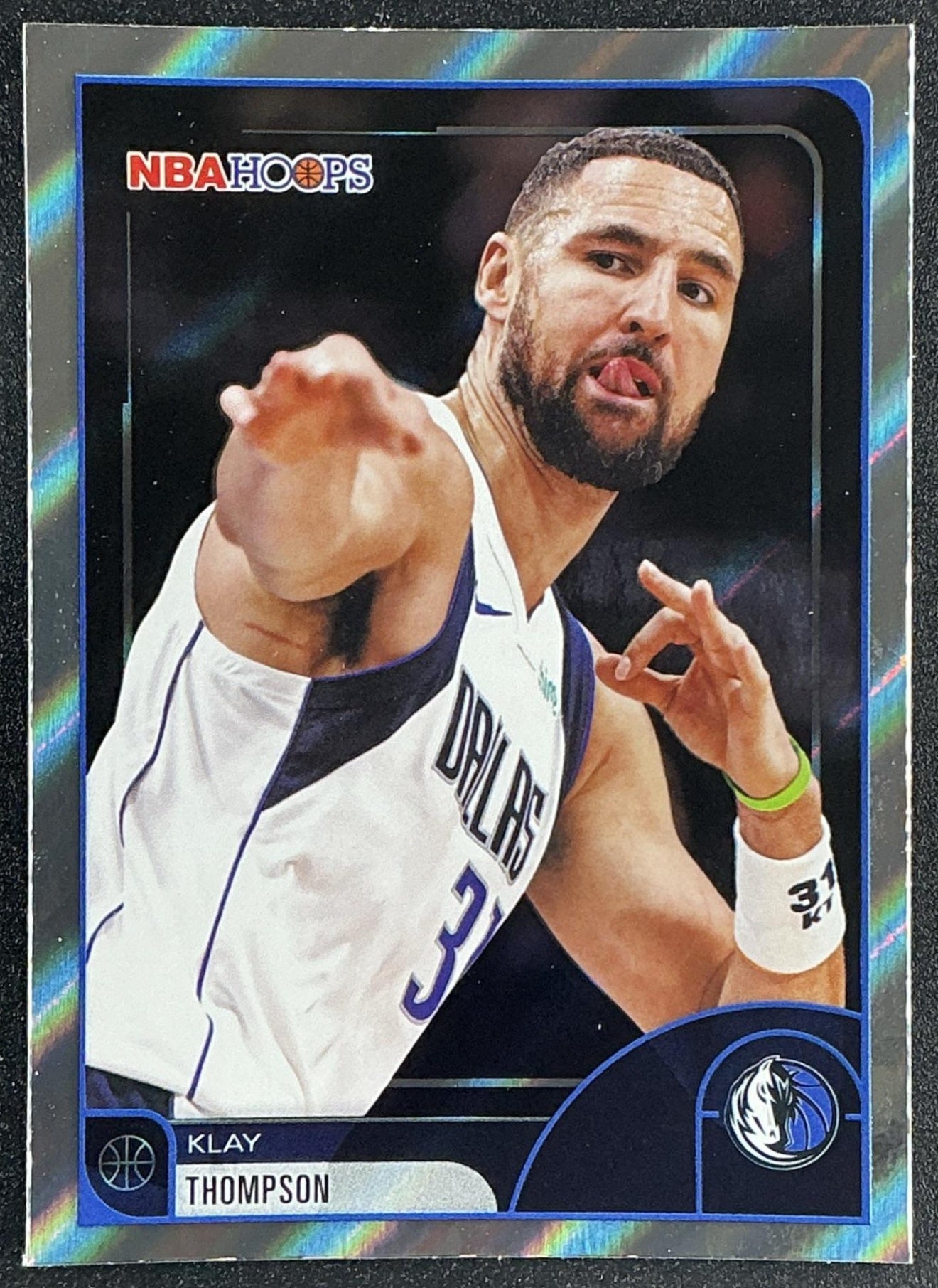 KLAY THOMPSON 2025-26 TOPPS HOOPS #104 LIGHT BURST MAVERICKS