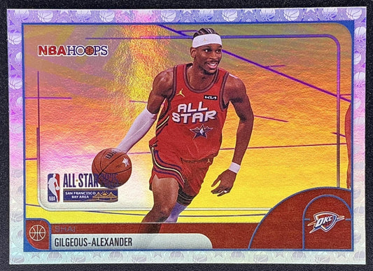 SHAI GILGEOUS-ALEXANDER 2025-26 TOPPS HOOPS #286 RAINBOW FOIL ALL-STAR THUNDER