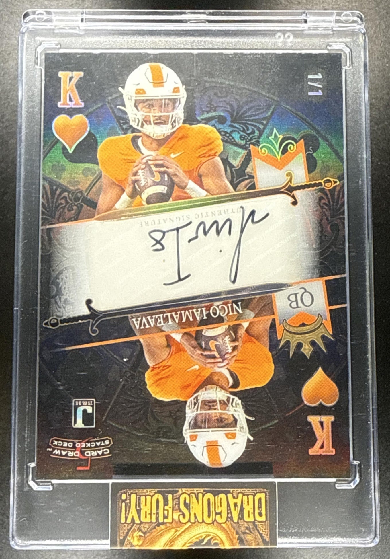 2024 WILD CARD NICO IAMALEAVA 1/1 AUTO STACKED DECK 5 CARD DRAW SSP