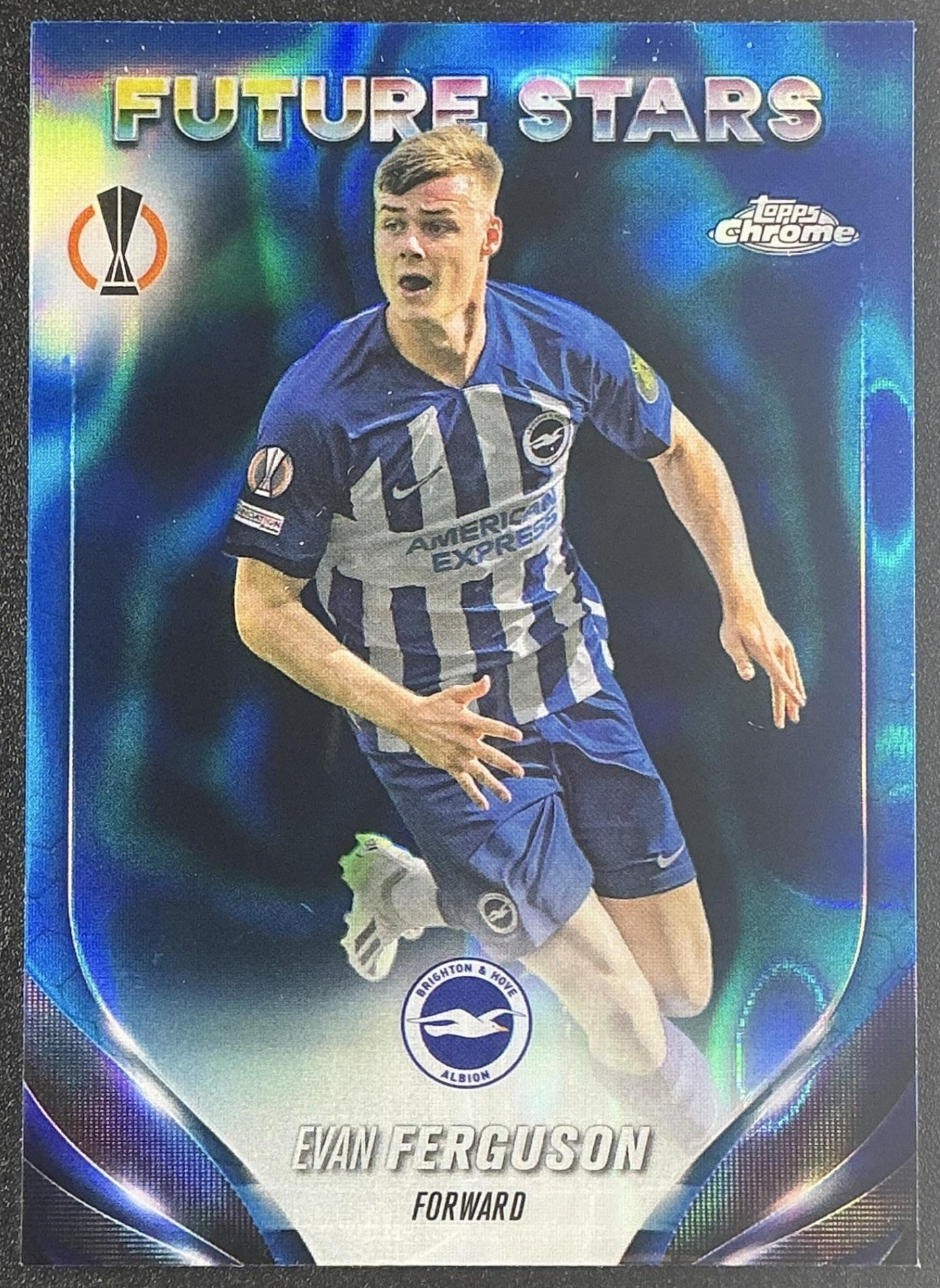 2023 Topps Chrome Evan Ferguson Future Stars Aqua Lava Refractor