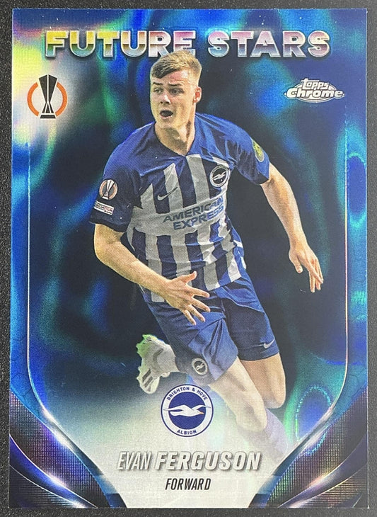 2023 Topps Chrome Evan Ferguson Future Stars Aqua Lava Refractor