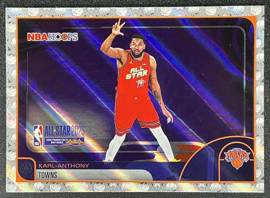 KARL-ANTHONY TOWNS 2025-26 TOPPS HOOPS #292 LIGHT BURST ALL-STAR KNICKS