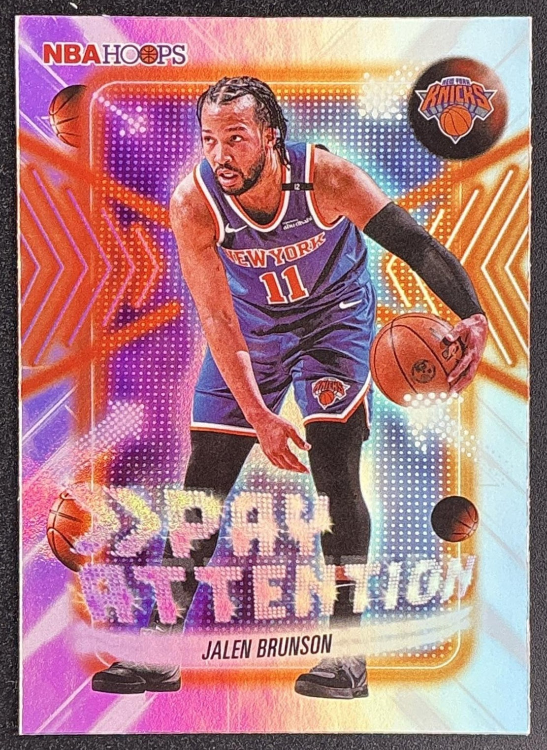 JALEN BRUNSON 2025-26 TOPPS HOOPS #PA-13 PAY ATTENTION KNICKS