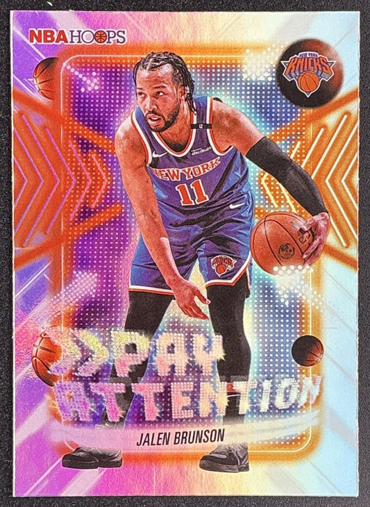 JALEN BRUNSON 2025-26 TOPPS HOOPS #PA-13 PAY ATTENTION KNICKS