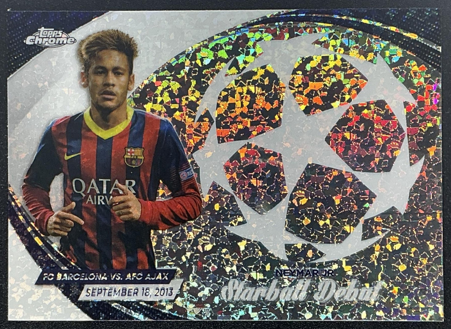 2023 Topps Chrome UEFA Club Competitions Neymar Jr #SD-8 Starball Debuts
