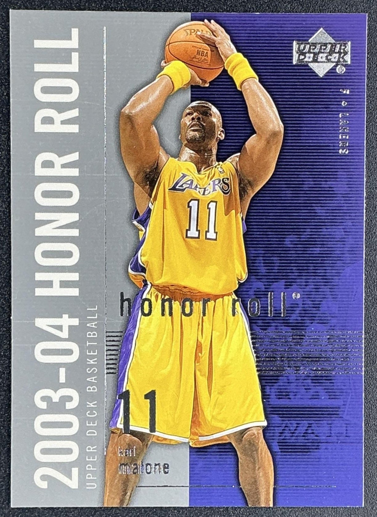 KARL MALONE 2003-04 UPPER DECK HONOR ROLL #36 LAKERS