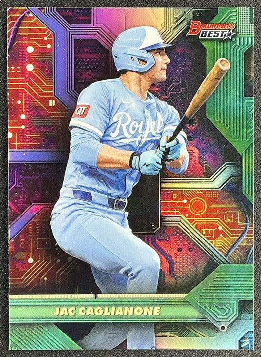 JAC CAGLIANONE 2025 BOWMAN'S BEST #C-8 CIRCUITRY ROYALS