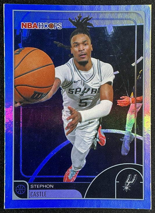 STEPHON CASTLE 2025-26 TOPPS HOOPS #47 RAINBOW FOIL SPURS