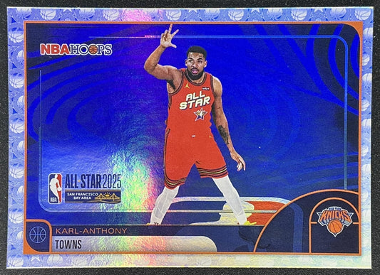 KARL-ANTHONY TOWNS 2025-26 TOPPS HOOPS #292 RAINBOW FOIL ALL-STAR KNICKS