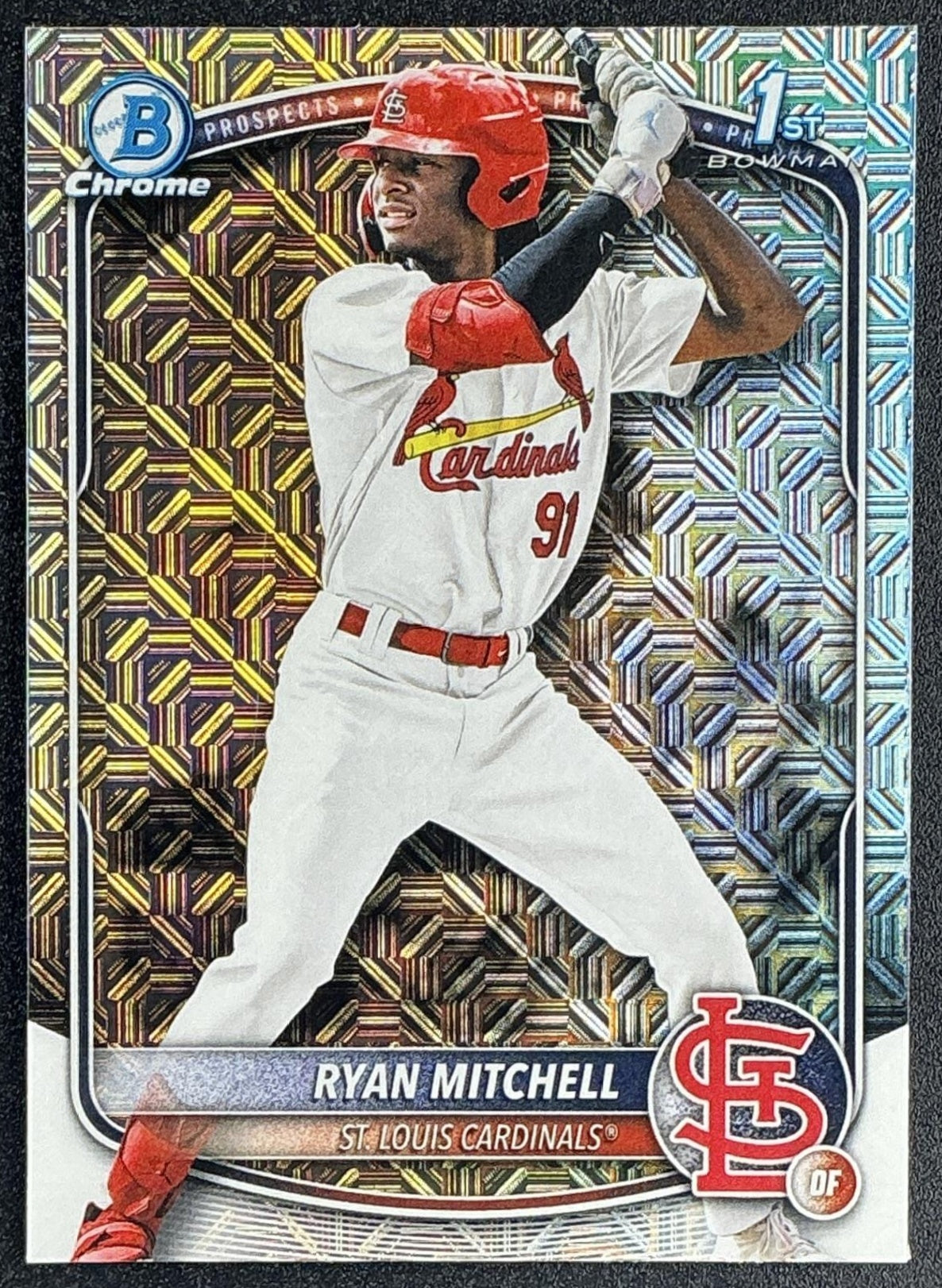 2025 Bowman Draft Ryan Mitchell #BDC-77 Chrome Mojo Refractor 1st Prospect