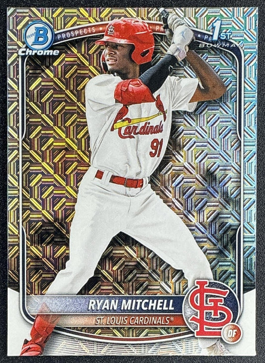 2025 Bowman Draft Ryan Mitchell #BDC-77 Chrome Mojo Refractor 1st Prospect
