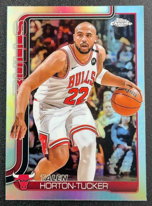 TALEN HORTON-TUCKER 2025-26 TOPPS CHROME #10 REFRACTOR BULLS