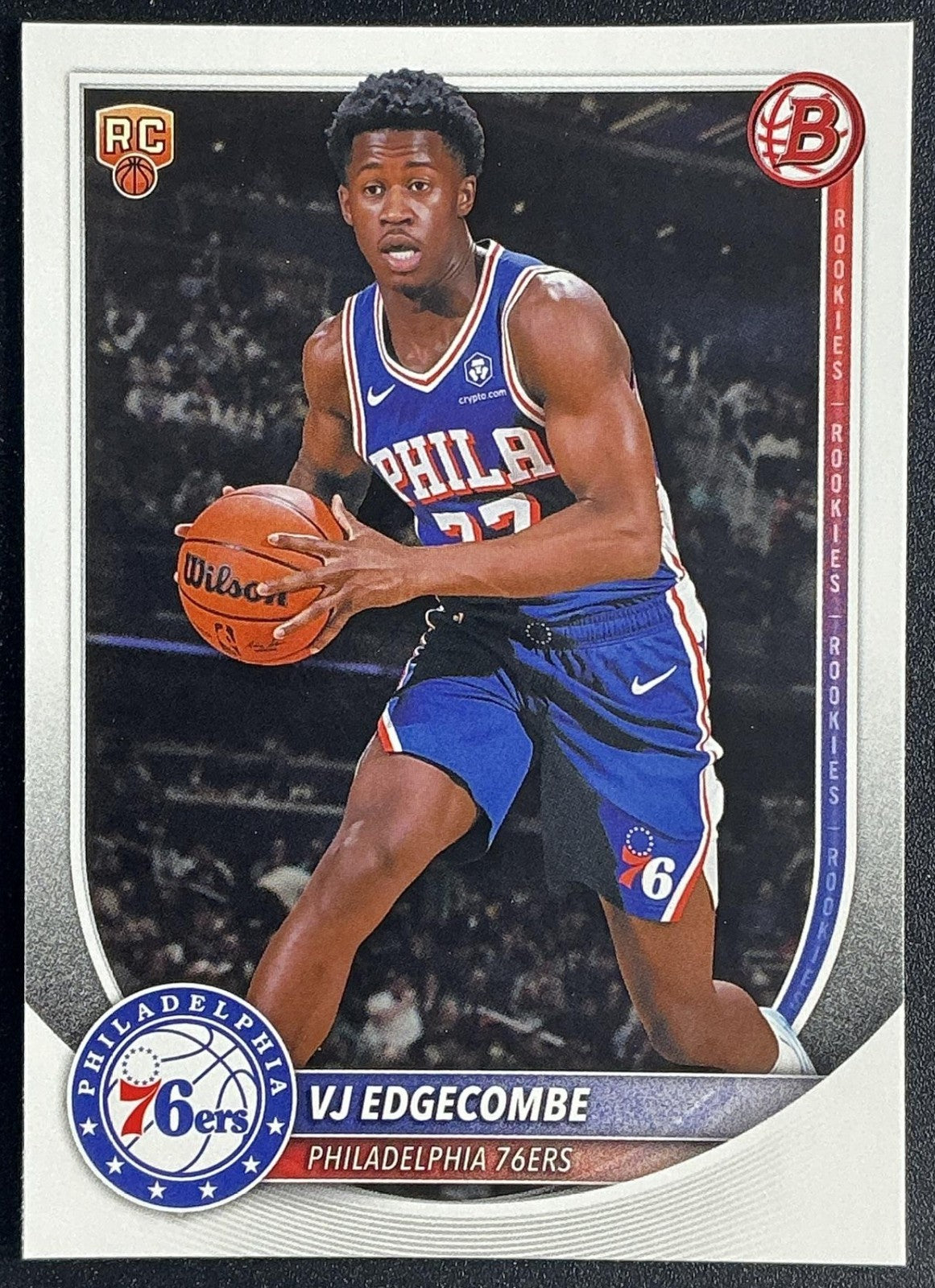VJ EDGECOMBE 2025-26 BOWMAN #3 RC 76ERS