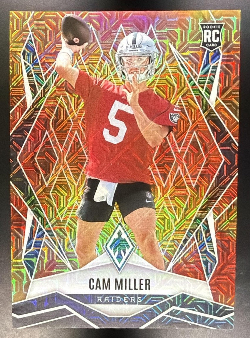 CAM MILLER 2025 PANINI PHOENIX #215 FIRE BURST PRIZM 85/350 RC RAIDERS