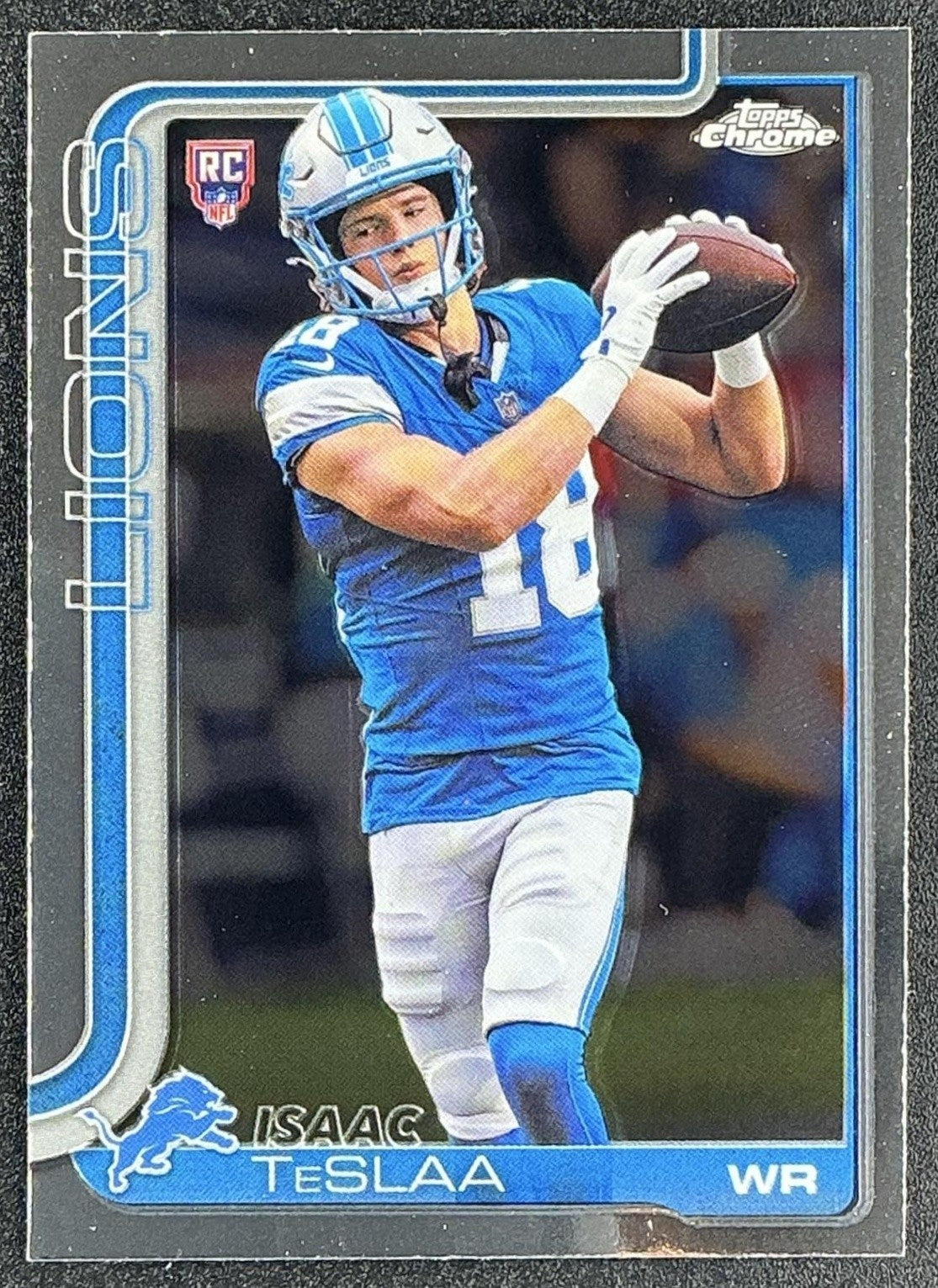 ISAAC TESLAA 2025 TOPPS CHROME #320 ROOKIE RC LIONS