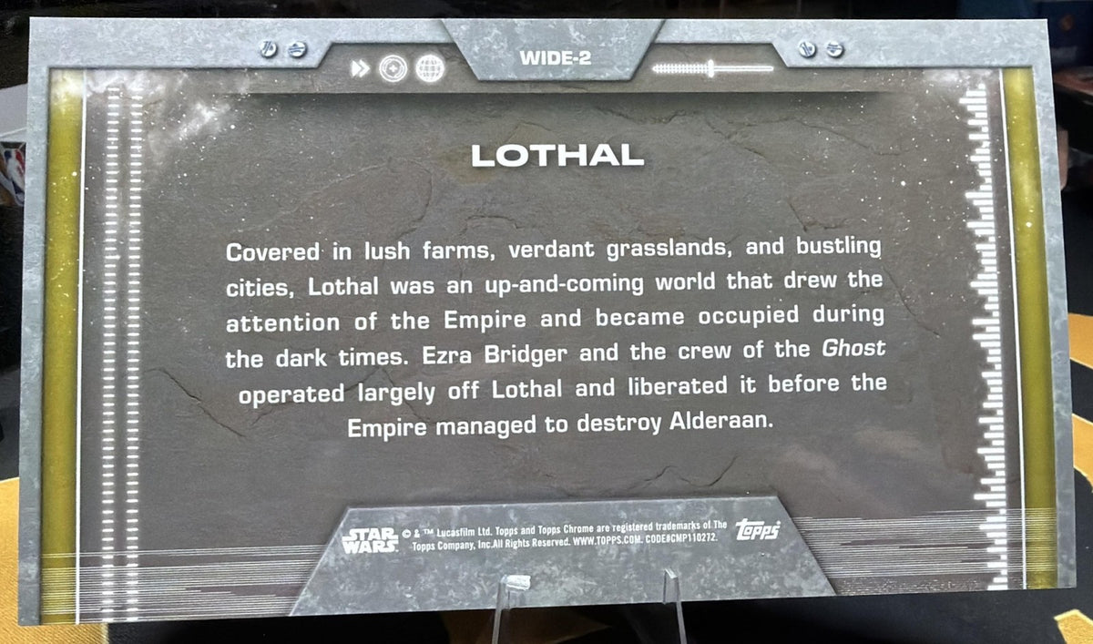 2025 Topps Star Wars Hyperspace Lothal Sector #WIDE-2 Oversized Widevision