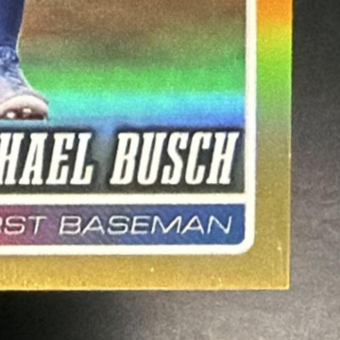 MICHAEL BUSCH 2026 TOPPS CHROME #26 GOLD REFRACTOR 28/50 CUBS