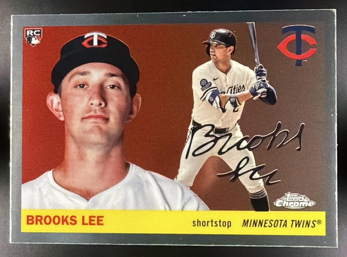 BROOKS LEE 2025 TOPPS CHROME PLATINUM ANNIVERSARY #315 RC TWINS