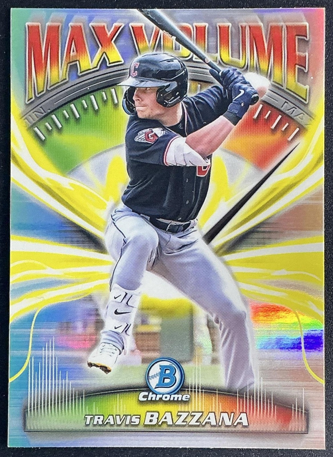TRAVIS BAZZANA 2025 BOWMAN CHROME #MV-12 MAX VOLUME GUARDIANS