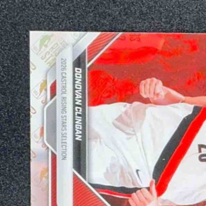 Donovan Clingan 2026 Topps NOW Rising Stars Blazers #RS16 NBA LOGO FOIL