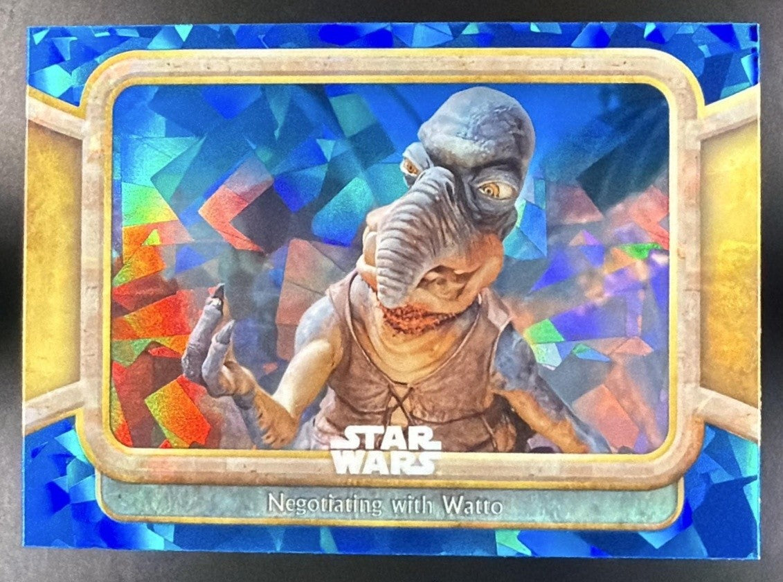 2024 Topps Chrome Sapphire Star Wars: The Phantom Menace Negotiating with Watto