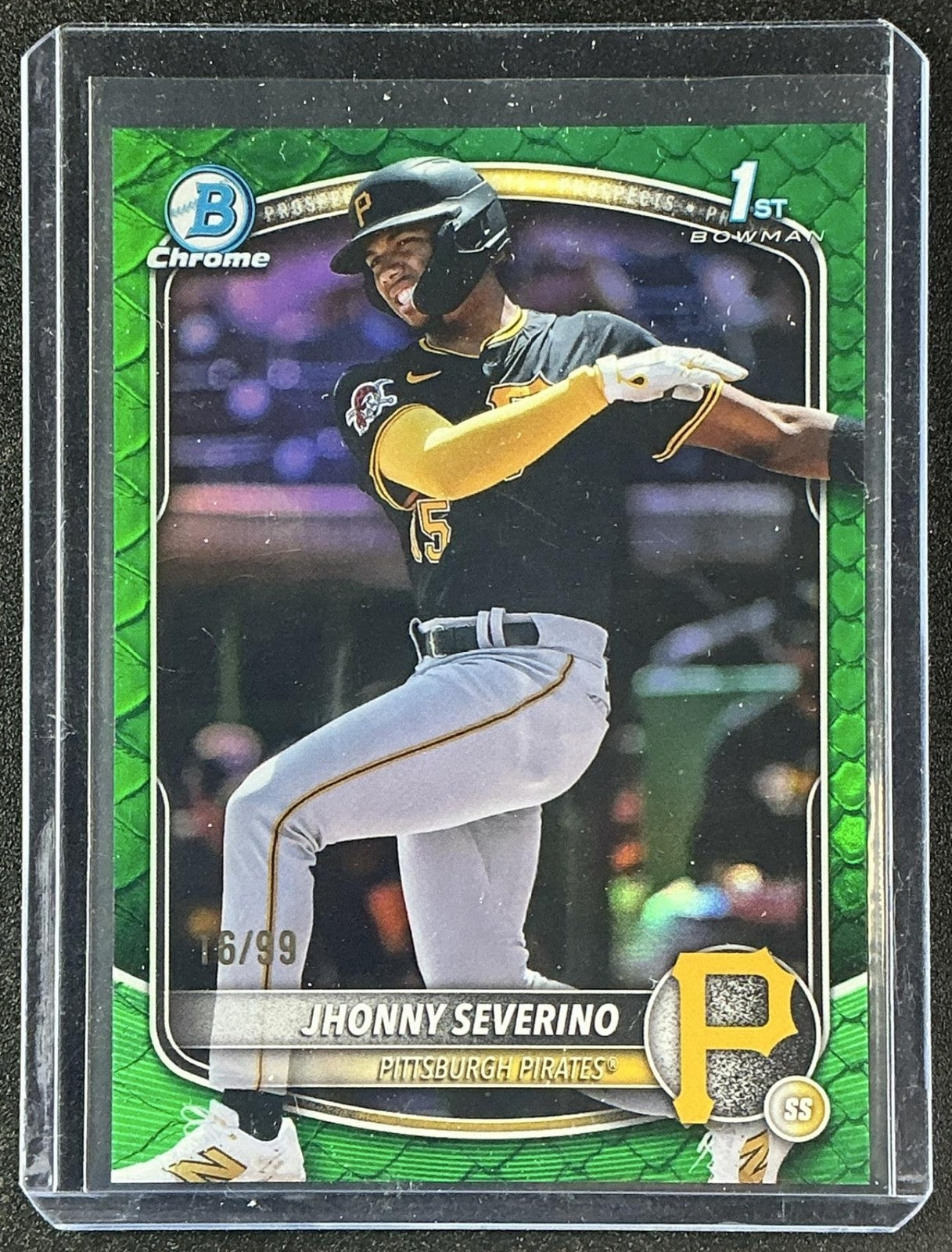 2025 Bowman Chrome Jhonny Severino #BCP-233 Reptilian Green Refractor /99 1st