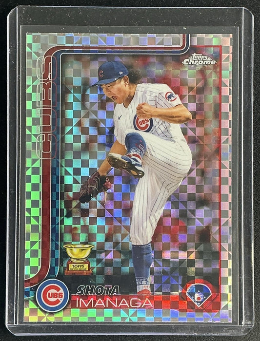 SHOTA IMANAGA 2025 TOPPS CHROME #149 X-FRACTOR CUBS