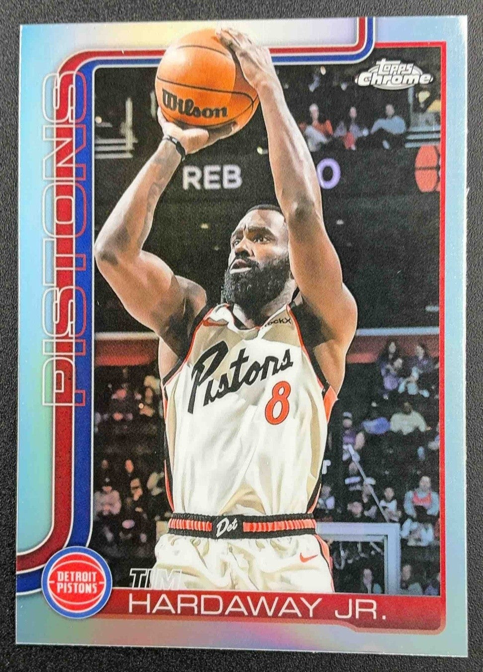 TIM HARDAWAY JR. 2025-26 TOPPS CHROME #7 REFRACTOR PISTONS