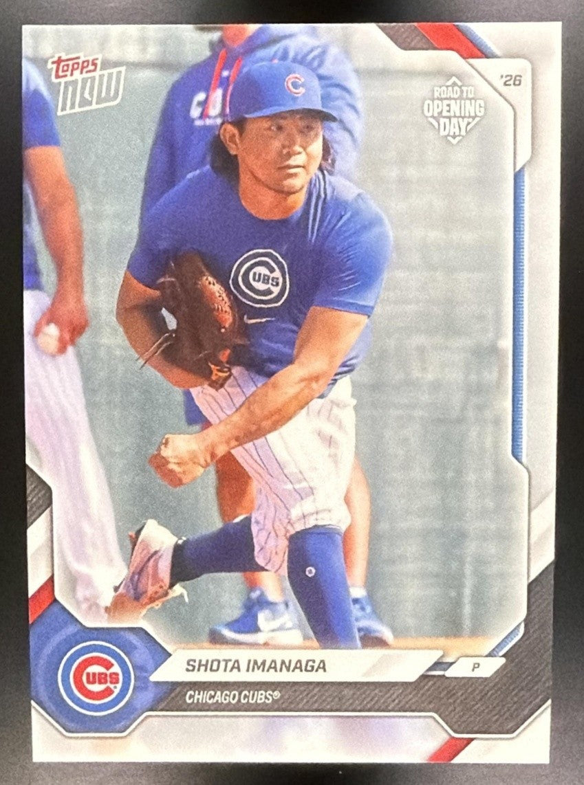 SHOTA IMANAGA 2026 TOPPS NOW ROAD TO OPENING DAY #OD-204 CUBS