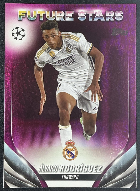 2023 Topps Chrome UEFA Club Competitions Alvaro Rodriguez #134 Pink