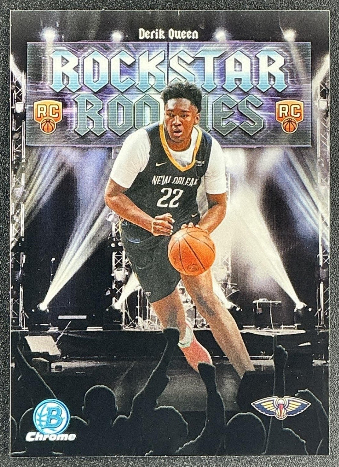 DERIK QUEEN 2025-26 BOWMAN #RR-13 CHROME ROCKSTAR ROOKIES RC PELICANS