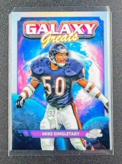 MIKE SINGLETARY 2024 TOPPS COSMIC CHROME #GG-20 GALAXY GREATS BEARS