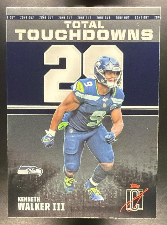 KENNETH WALKER III 2025 TOPPS SIGNATURE CLASS #ZO-9 ZONE OUT SEAHAWKS