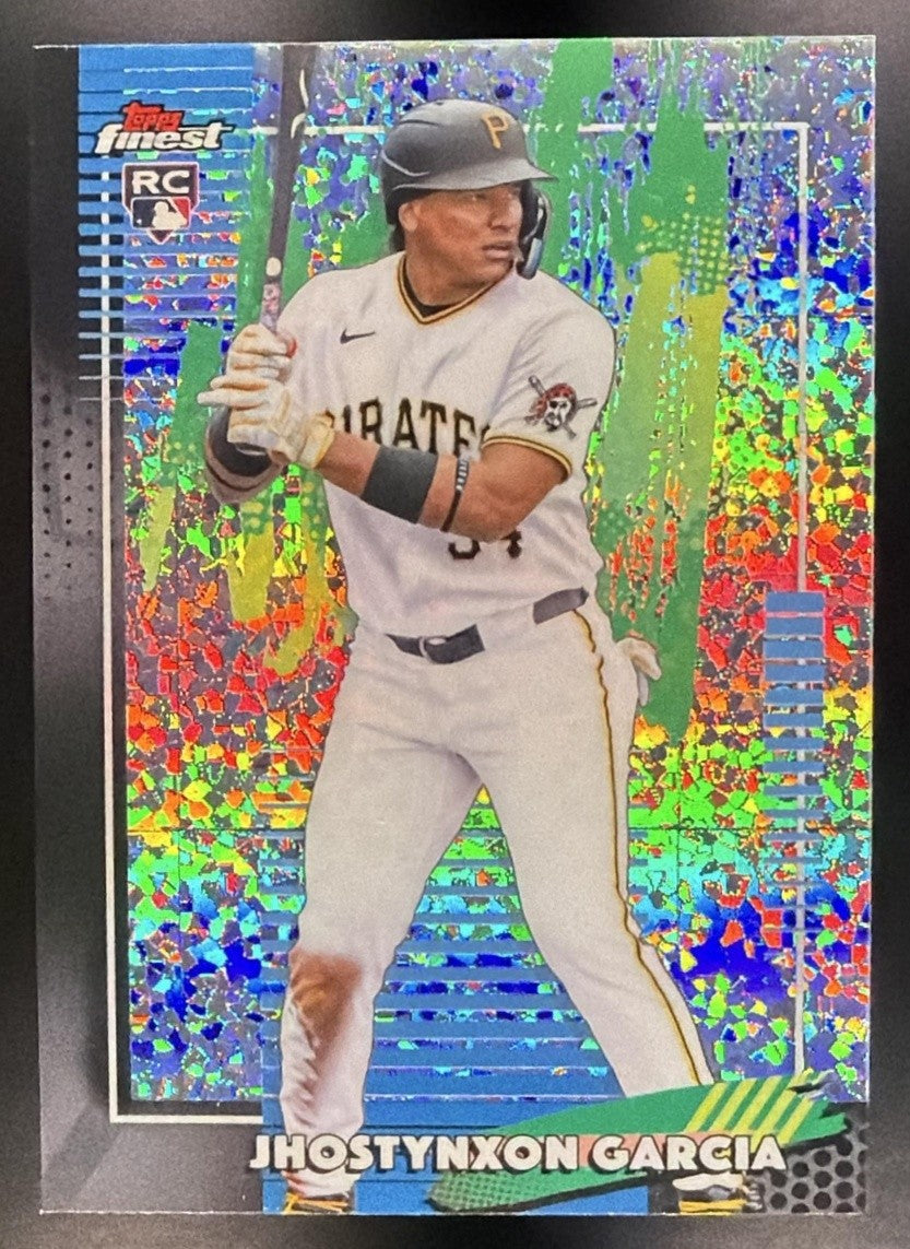 JHOSTYNXON GARCIA 2026 TOPPS FINEST #20 MINI-DIAMOND REFRACTOR RC PIRATES