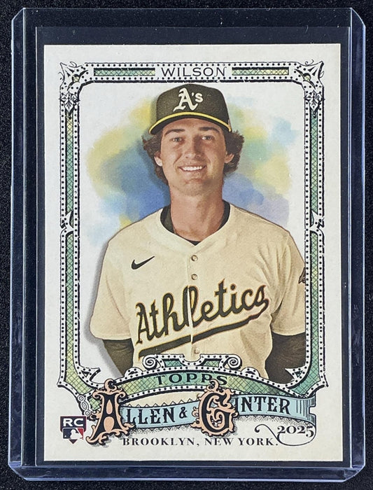 JACOB WILSON 2025 TOPPS ALLEN & GINTER #105 RC ATHLETICS
