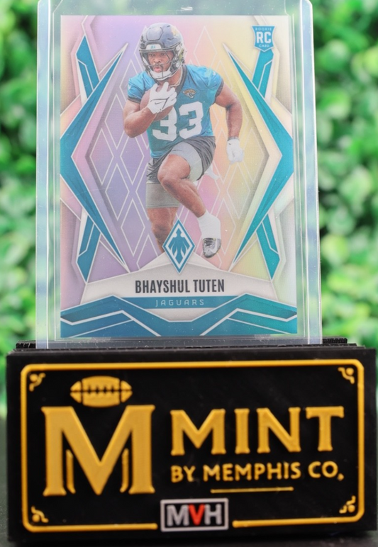 BHAYSHUL TUTEN  2025 PANINI PHOENIX ROOKIE RC #197 SILVER JAGUARS