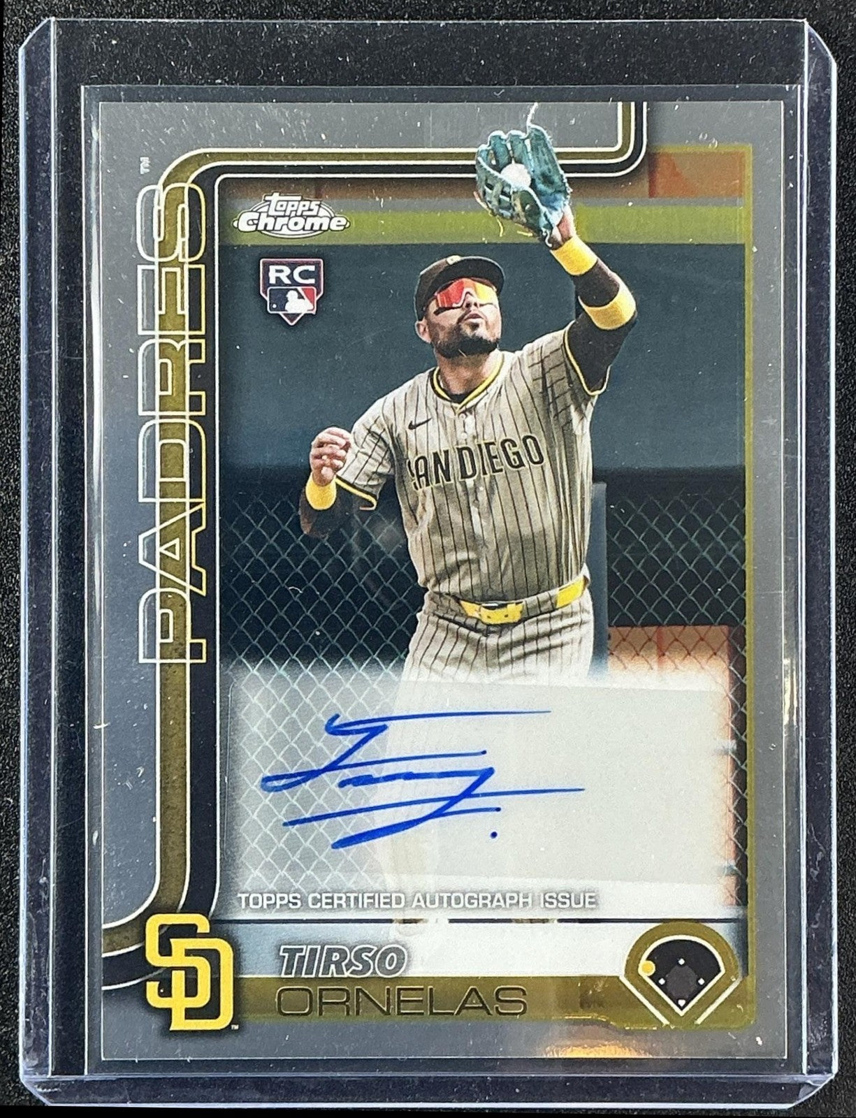 TIRSO ORNELAS 2025 TOPPS CHROME UPDATE #AC-TO AUTO RC PADRES