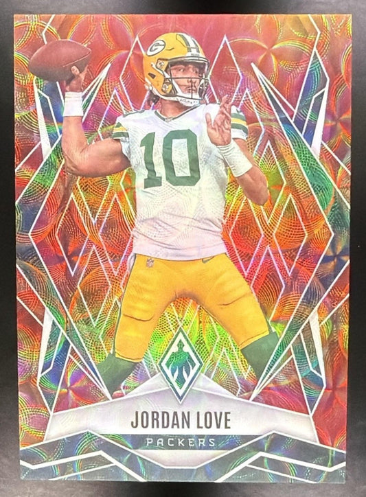 JORDAN LOVE 2025 PANINI PHOENIX FACTORY SET #117 FIREBURST /350 PACKERS