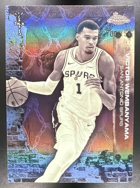 2025 Topps Chrome x Cactus Jack Victor Wembanyama #59 Blue Refractor /150