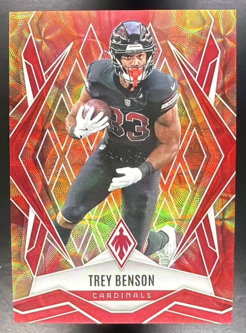 TREY BENSON 2025 PANINI PHOENIX FACTORY SET #27 FIREBURST 297/350 CARDINALS