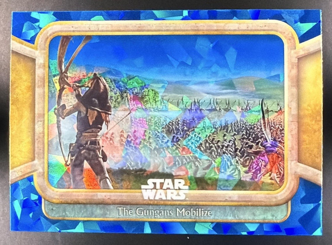 THE GUNGANS MOBILIZE 2024 TOPPS CHROME SAPPHIRE STAR WARS: PHANTOM MENACE #73