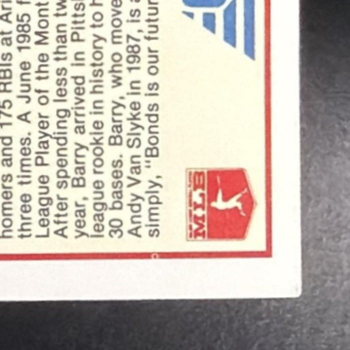 BARRY BONDS 1988 SCORE #265 PIRATES